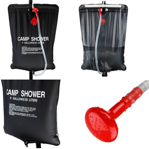 Shower Water Bag Solar Energy Heated Camp